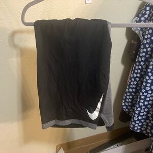 Black and grey Nike shorts